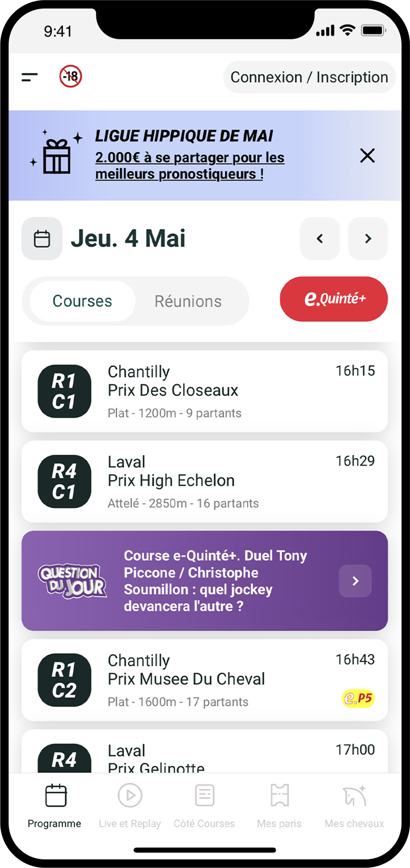 Parier sur les courses de chevaux en ligne avec l'application Paris Hippiques Sur Mobile"